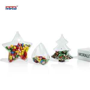 Clear Fillable Ornaments Balls 80mm Transparent Assembled Craft for Christmas Tree Decor and Festive Days Home Party