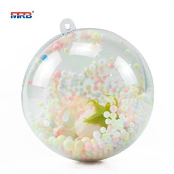 Clear Fillable Ornaments Balls 80mm Transparent Assembled Craft for Christmas Tree Decor and Festive Days Home Party