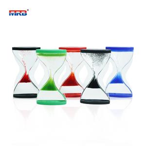Up Flow Liquid Sand Timer 1 Minute Hourglass Plastic Sand Clock Office pressure relief ornaments Liquid Sand Timer