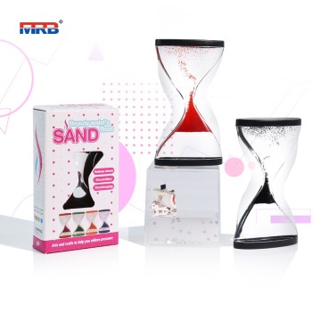 Upward Flowing Sand Timer Acrylic Upward Liquid Hourglass Reverse Flowing Liquid Motion Bubbler Timer