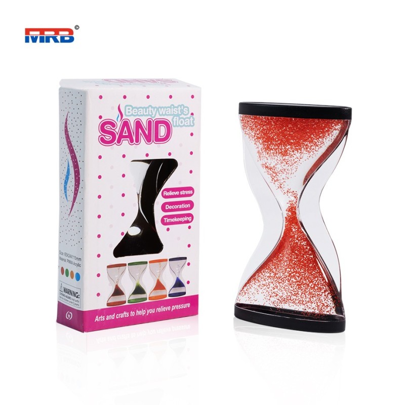 acrylic sand hourglass upwards going liquid timer liquid motion timer sensory liquid timer