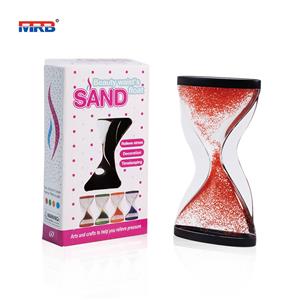 Up Flow Liquid Sand Timer 1 Minute Hourglass Plastic Sand Clock Office pressure relief ornaments Liquid Sand Timer