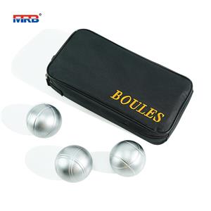 High Quality Selling Premium Popular 8 Pieces Metal Petanque Boules Set In Zipper Bag