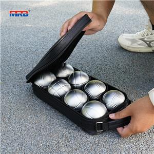 High Quality Selling Premium Popular 8 Pieces Metal Petanque Boules Set In Zipper Bag