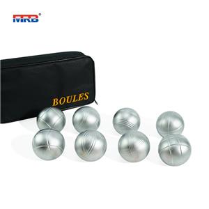 High Quality Selling Premium Popular 8 Pieces Metal Petanque Boules Set In Zipper Bag