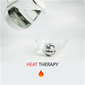 Cold Massage Ball Roller Ice Roller for Sore Muscles Metal Ball for Back Pain Relief Foot Muscle Roller Plantar Fasciitis