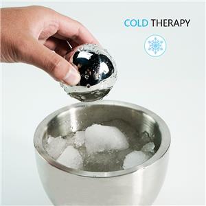 Cold Massage Ball Roller Ice Roller for Sore Muscles Metal Ball for Back Pain Relief Foot Muscle Roller Plantar Fasciitis