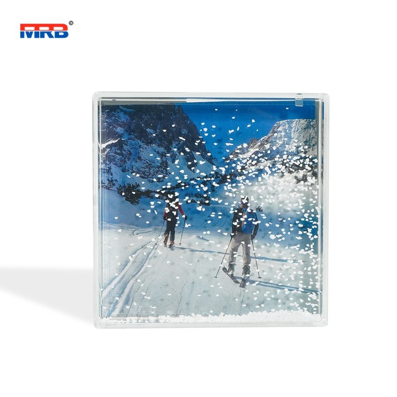 Liquid Glitter Photo Frame PS Material Transparent Acrylic Photo Frame with Confetti