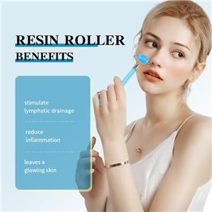 New Material 2pcs/Set Resin Massage Roller Kit Double Headed Massage Roller and Scraping Board For Massage