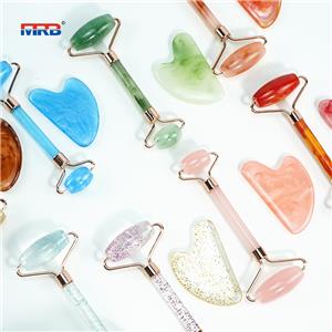 New Material 2pcs/Set Resin Massage Roller Kit Double Headed Massage Roller and Scraping Board For Massage