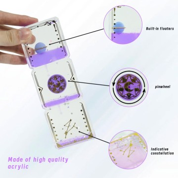 educational toys for children with autism Rotate water 2 Minute Liquid Timer for Sensory Toys ADHD Anxiety Toys