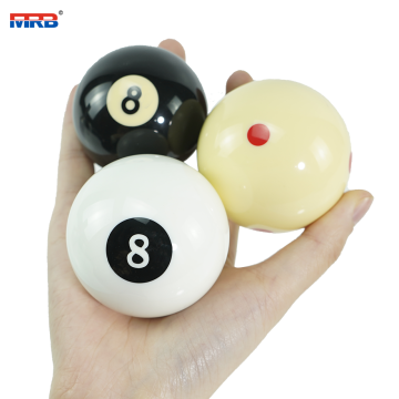 High Quality New resin big ball No designs Blank sublimation Pool cue game balls red dots billiard pool cue ball for Russia