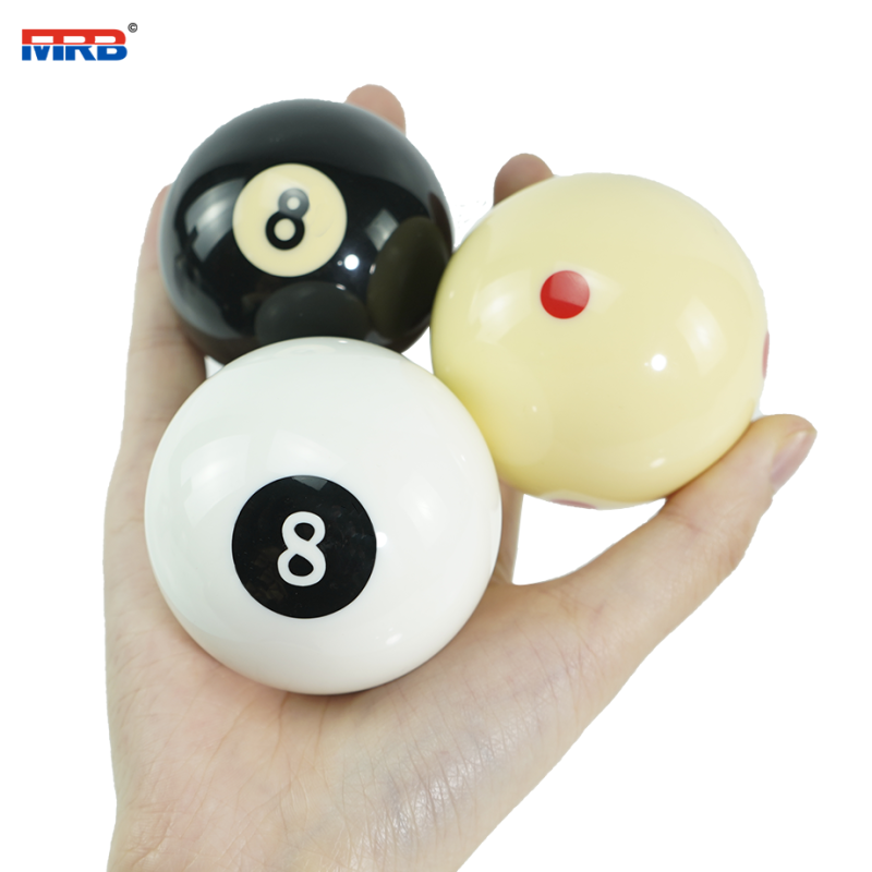 High Quality New resin big ball No designs Blank sublimation Pool cue game balls red dots billiard pool cue ball for Russia