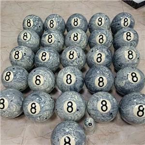 Billiard Pool Training Cue Ball Red 6 Dot Spot Measurement Double Sided Design White, 52.5mm 57.2mm 61.5mm