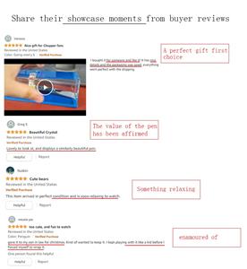 Elegant Acrylic Liquid Pen Holder with Sufficient Storage for Office and Study