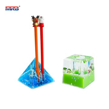 Elegant Acrylic Liquid Pen Holder with Sufficient Storage for Office and Study