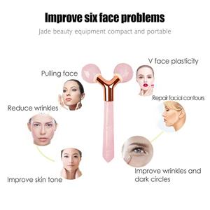 Facial Beauty Roller Skin Care Tools Self Care Pink Gift for Men Women Relieve Fine Lines and Wrinkles