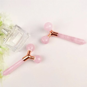 Facial Beauty Roller Skin Care Tools Self Care Pink Gift for Men Women Relieve Fine Lines and Wrinkles