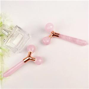 Facial Beauty Roller Skin Care Tools Self Care Pink Gift for Men Women Relieve Fine Lines and Wrinkles