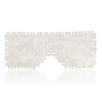 Jade Eye Mask with 100% Real Jade for Hot & Cold Therapy to Reduce Wrinkles Puffiness Migraines and Anti-Aging