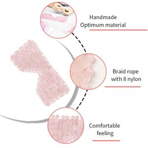 Jade Eye Mask with 100% Real Jade for Hot & Cold Therapy to Reduce Wrinkles Puffiness Migraines and Anti-Aging