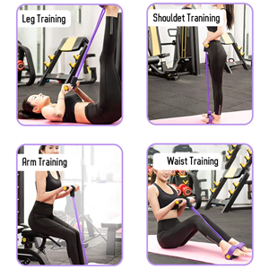 Wholesale Multi-Function Metal Spring Pedal Puller Belly Slim Tummy Trimmer with Single Double Springs Yoga Ropes Tension Straps