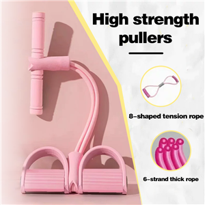 Wholesale Multi-Function Metal Spring Pedal Puller Belly Slim Tummy Trimmer with Single Double Springs Yoga Ropes Tension Straps