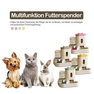 2025 New Design Automatic Smart Control Cat & Dog Feeder with Timed Double Bowls Updated Small Animal Pet Products