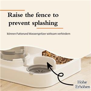 2025 New Design Automatic Smart Control Cat & Dog Feeder with Timed Double Bowls Updated Small Animal Pet Products