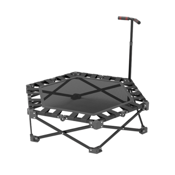 High Quality Collapsible Indoor Outdoor Mini Rebounder Fitness Exercise With Removable Bar Foldable Jumping Trampoline