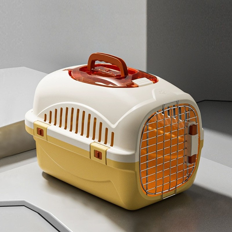 Wholesale Airline Transport Tray Plastic Cat Box Luxury Large Kennel on Wheel Pet Travel Carrier Cage Tall Heavy Dog Crate