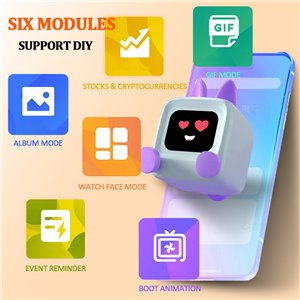 High Resolution Desktop Smart Electronic Pet Bluetooth Speaker Memo Function Long-Lasting Rechargeable Battery for Novelty Gift