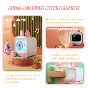 High Resolution Desktop Smart Electronic Pet Bluetooth Speaker Memo Function Long-Lasting Rechargeable Battery for Novelty Gift