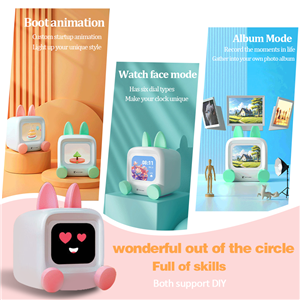 High Resolution Desktop Smart Electronic Pet Bluetooth Speaker Memo Function Long-Lasting Rechargeable Battery for Novelty Gift