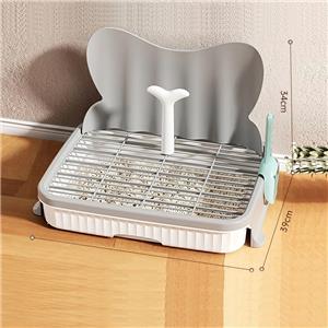 Indoor/Outdoor Waterproof Puppy Pad Holder Tray for Small Medium-Sized Dogs Easy Clean Pet Waste Disposal Training Splash Guard