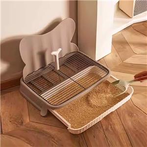 Indoor/Outdoor Waterproof Puppy Pad Holder Tray for Small Medium-Sized Dogs Easy Clean Pet Waste Disposal Training Splash Guard