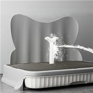 Indoor/Outdoor Waterproof Puppy Pad Holder Tray for Small Medium-Sized Dogs Easy Clean Pet Waste Disposal Training Splash Guard
