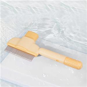 Customized Size One-Key Self-Cleaning Pet Hair Comb Stainless Steel ABS Material Grooming Shed Remover Brush Set for Dogs Cats