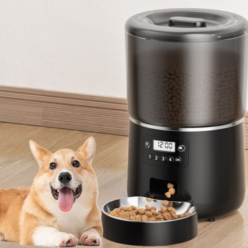 Pet Feeder Automatic 4L Remote Graffiti APP Timed Quantitative Cat and Dog Supplies WIFI Smart Feeder