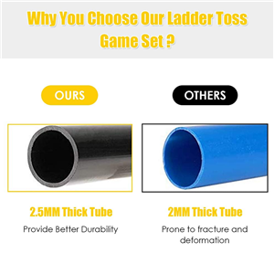 High Quality Custom Logo Wooden Ladder Toss Game Factory Promotion Wholesale Outdoor Ball Golf Ball Sport Entertainment Product