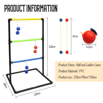 High Quality Custom Logo Wooden Ladder Toss Game Factory Promotion Wholesale Outdoor Ball Golf Ball Sport Entertainment Product