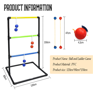 High Quality Custom Logo Wooden Ladder Toss Game Factory Promotion Wholesale Outdoor Ball Golf Ball Sport Entertainment Product