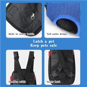 Dog Carrier Backpack Adjustable Cat Dog Front Travel Bag Legs Out Easy-fit for Traveling Hiking Camping