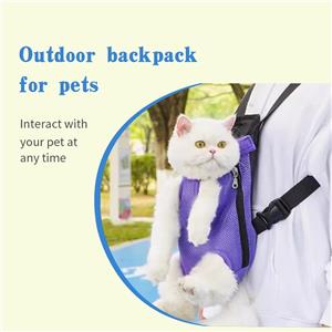Dog Carrier Backpack Adjustable Cat Dog Front Travel Bag Legs Out Easy-fit for Traveling Hiking Camping