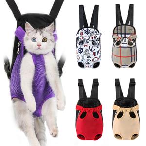 Dog Carrier Backpack Adjustable Cat Dog Front Travel Bag Legs Out Easy-fit for Traveling Hiking Camping