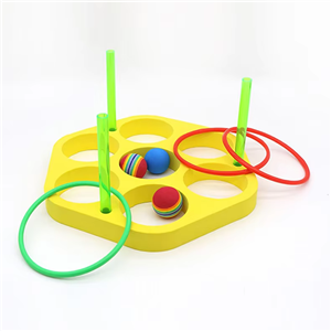 Direct Cross-Border Sales EVA Floating Foam Ball Set Children's Water Toy Throwing Circle Game Equipment Sports Entertainment
