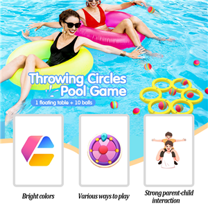 Direct Cross-Border Sales EVA Floating Foam Ball Set Children's Water Toy Throwing Circle Game Equipment Sports Entertainment