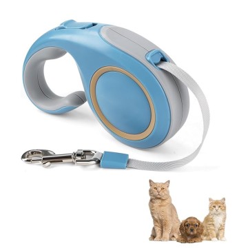 Automatic Retractable Dog Leash Telescopic Tractor Tape for Small and Medium Sized Pets with Non-Slip Handle