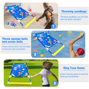 Bean Bag Toss Game Cornhole Set for Kids Aged 3+ Outdoor Sports Entertainment Toys for Lawn Party Family Gathering Great for