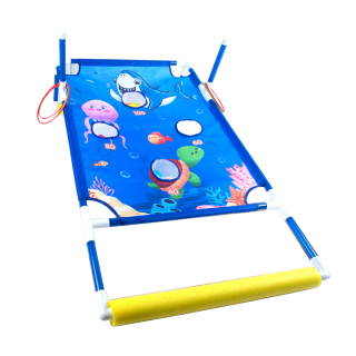 Portable Collapsible Cornhole Set for Indoor/Outdoor Sports 1 Board 4 Bean Bags Carrying Case Kids' Travel Camping Accessory